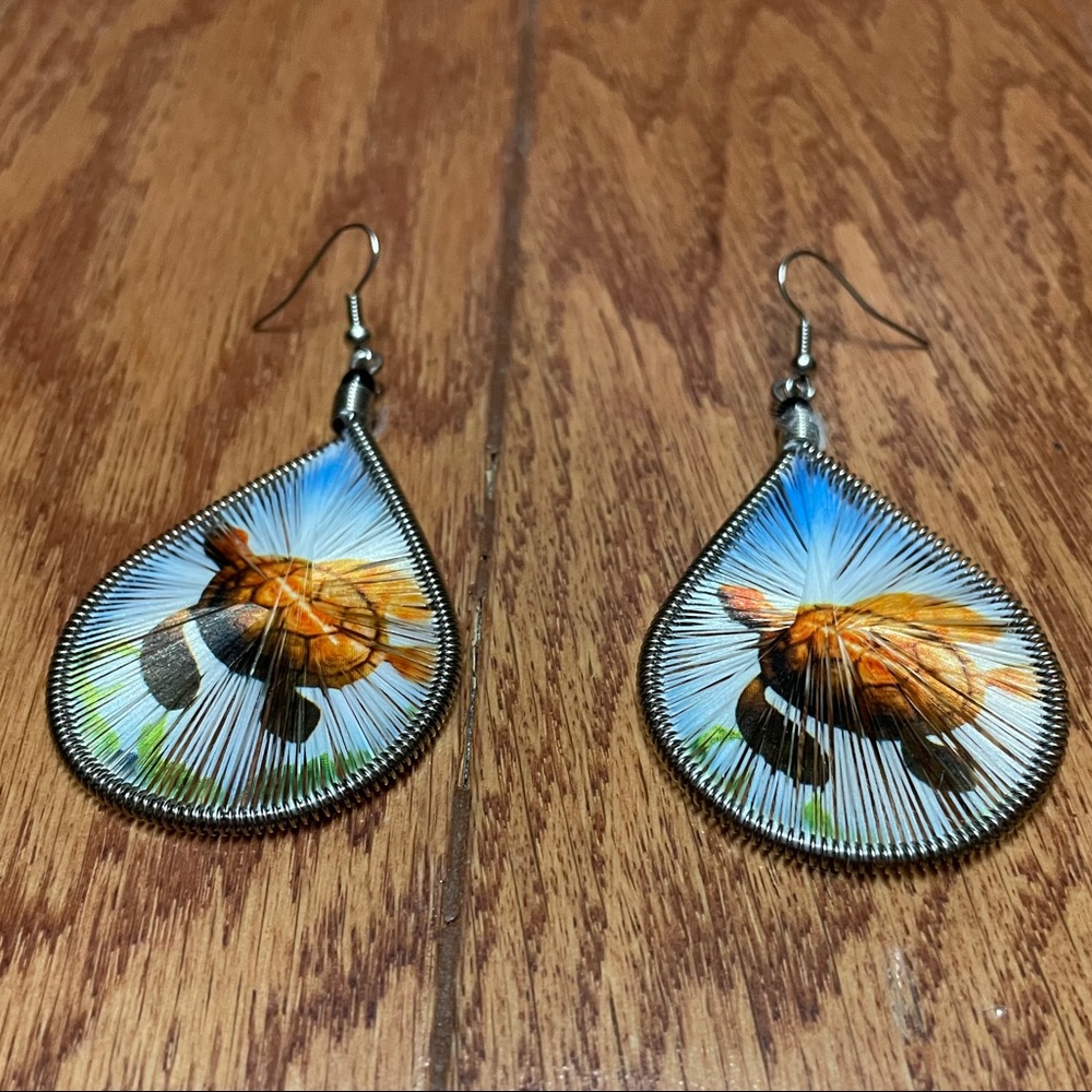 Sea Turtle Dangle Earrings